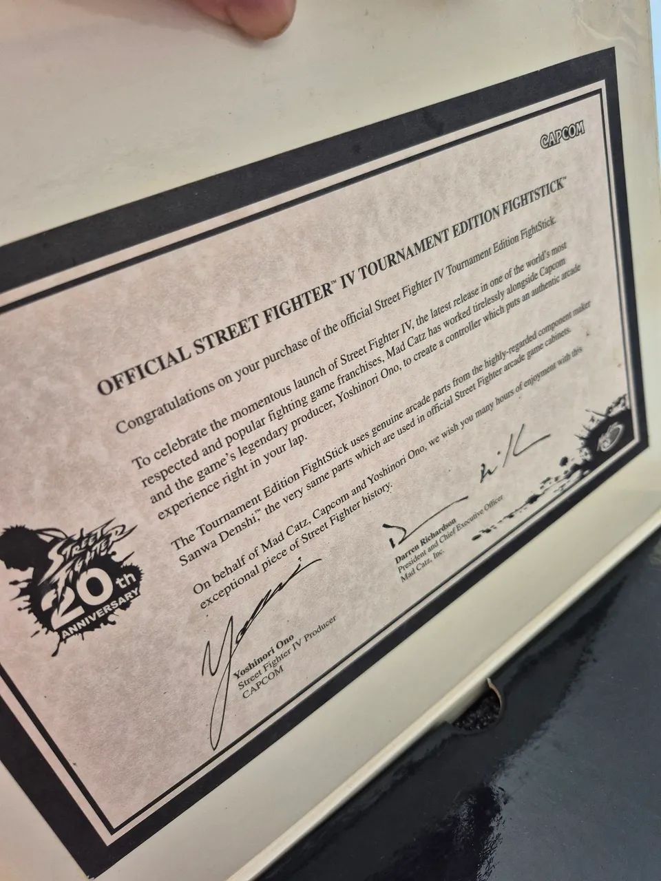 Controle Arcade Oficial Tournament Street Fighter IV PS3 com certificado.  - Foto 4