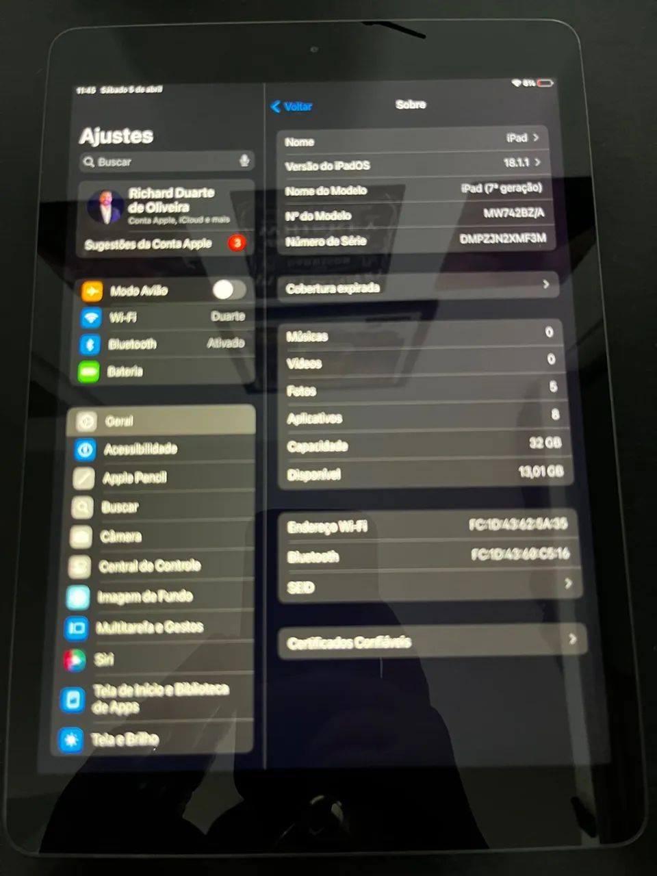 Ipad 7ª Geração - tablet 18.1.1 - Foto 3