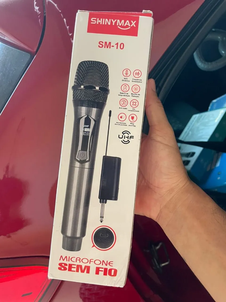 Microfone Sem Fio Shinymax SM-10