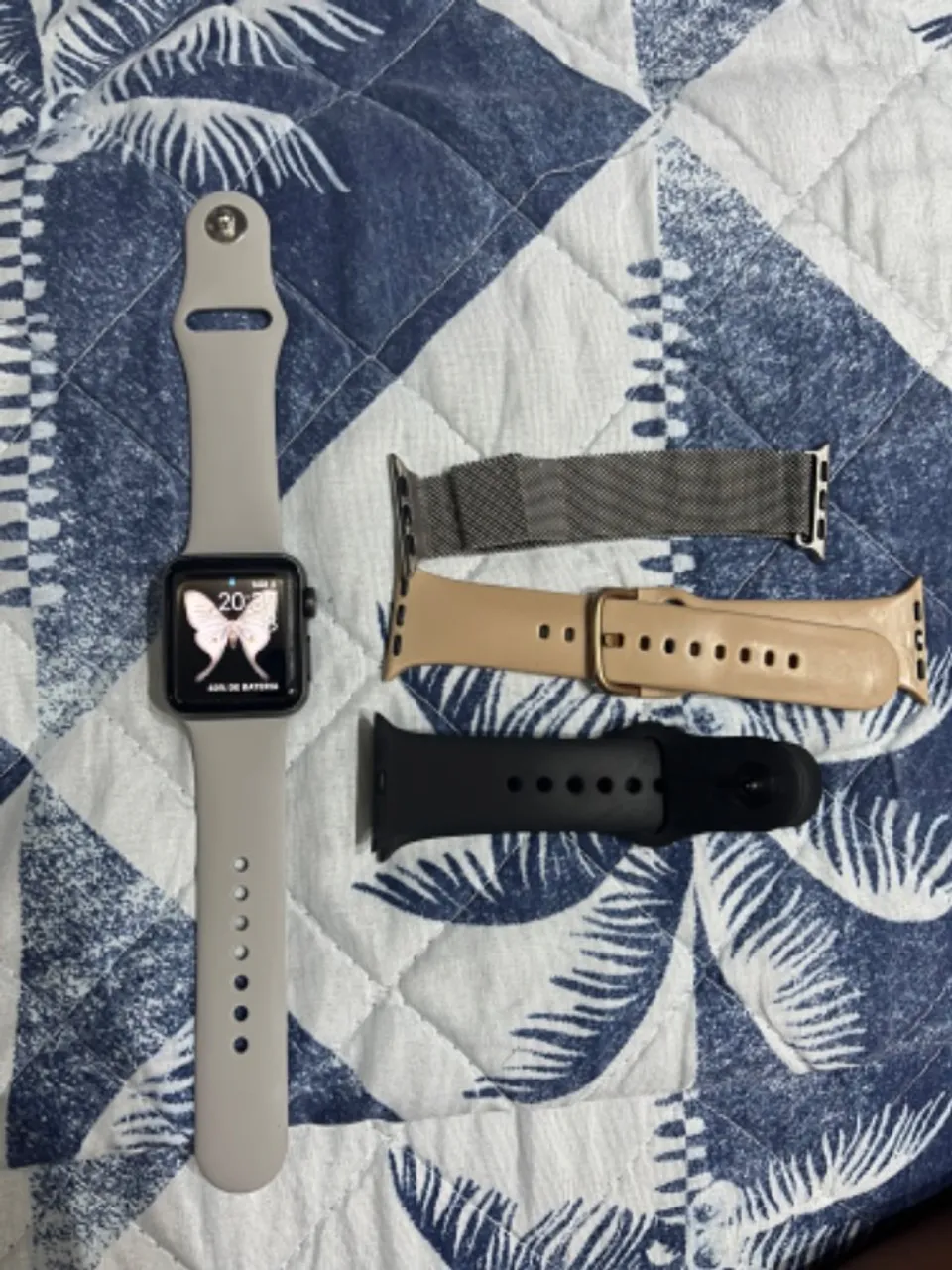 Apple watch série 3 preto/ prata 38mm