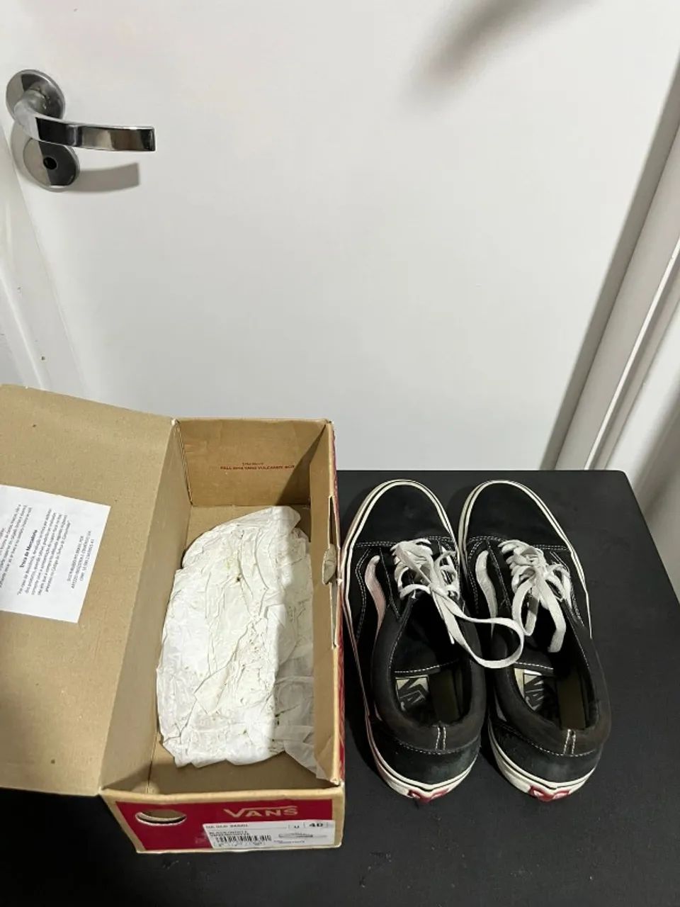 Vans Old Skool Black White ORIGINAL  - Foto 4