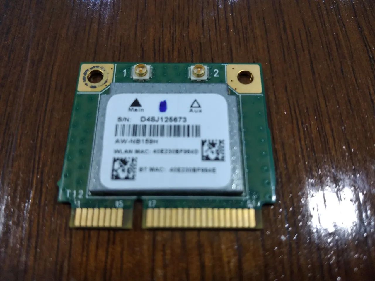 Placa de Rede Wireless AW-NB159H, para ACER, AL IN ONE, modelo AZ1-751-BC51 