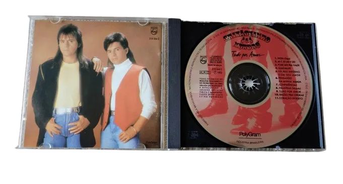 CD Chitãozinho & Xororó Tudo Por Amor 1993 Polygram MPB Philips