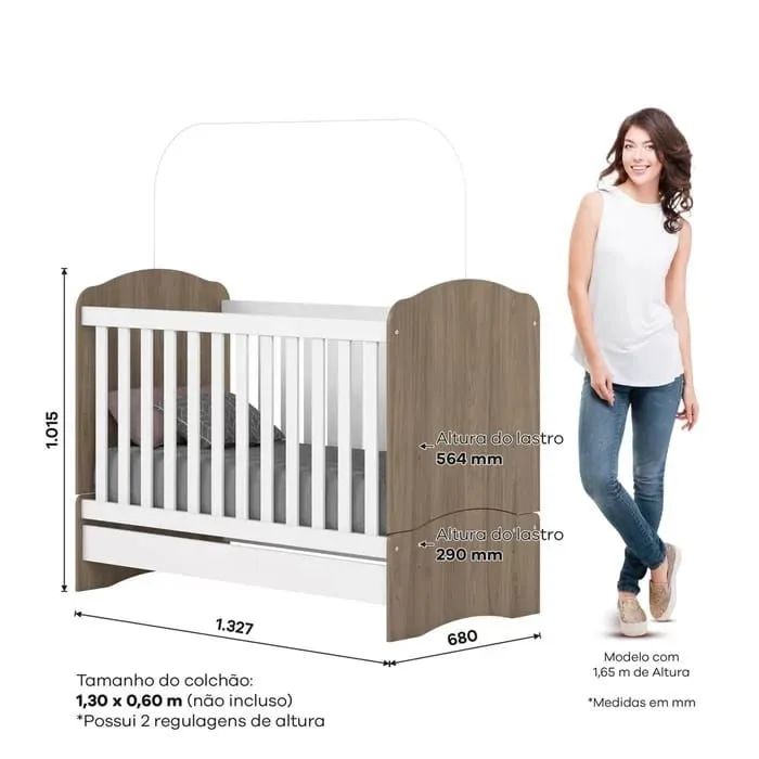 Berço com Mosquiteiro e Trocador - Foto 3