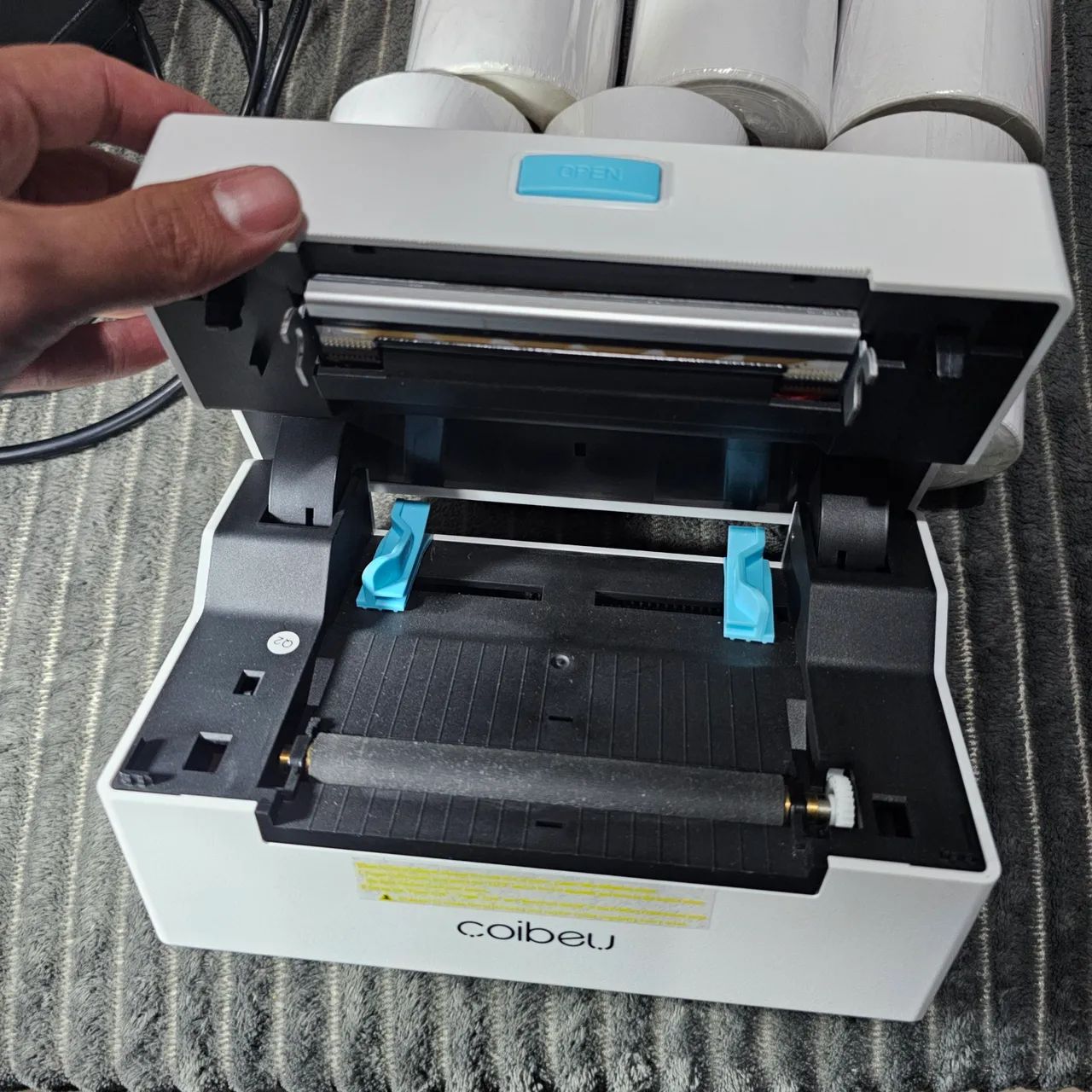 Impressora de etiquetas (shopee, mercado livre, olx) térmica Coibeu + 8 rolos de etiquetas