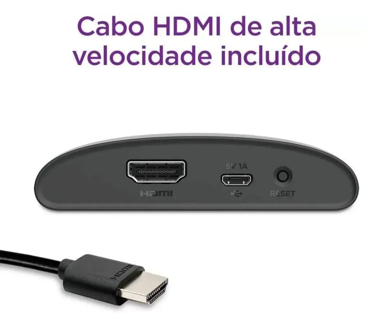 Roku Express Full Hd Streaming Player - TRANSFORME SUA TV EM SMARTTV - Foto 3