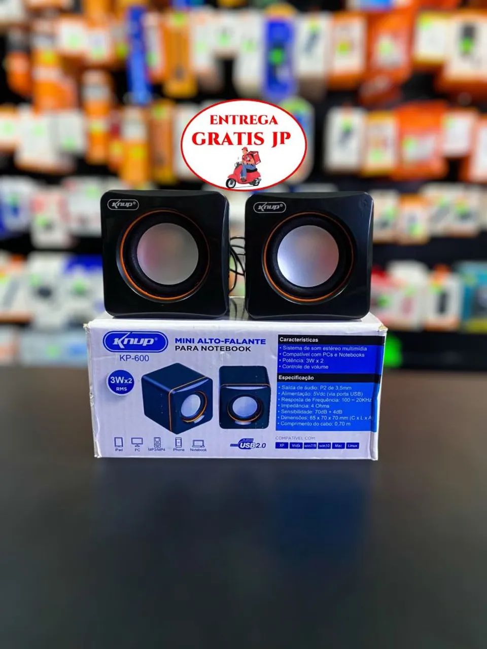 CAIXA DE SOM PARA PC KNUP KP-600