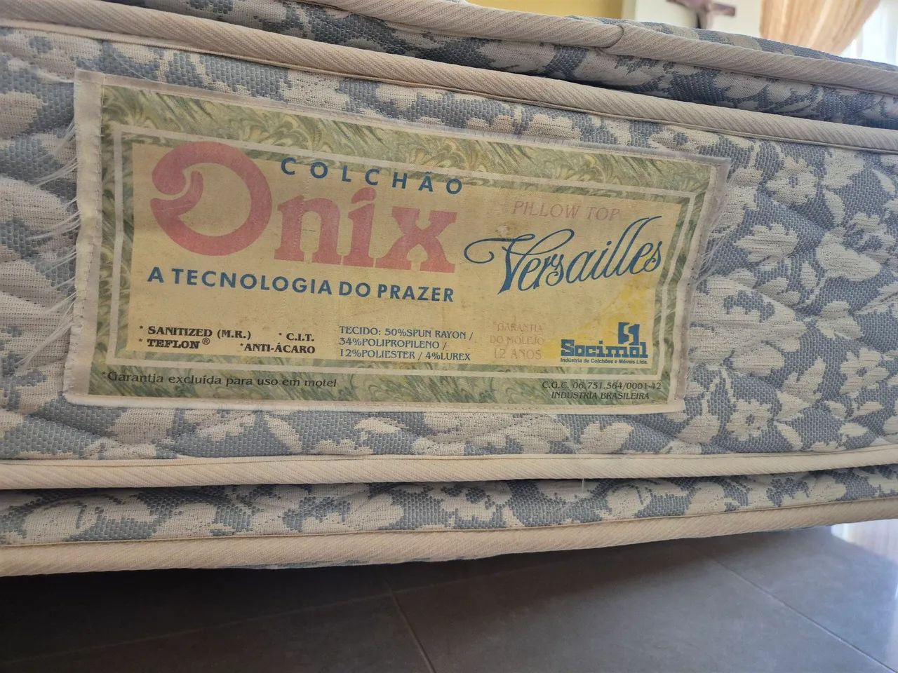 Conjunto Cama Box King Size Ônix Versailles usado - Foto 2