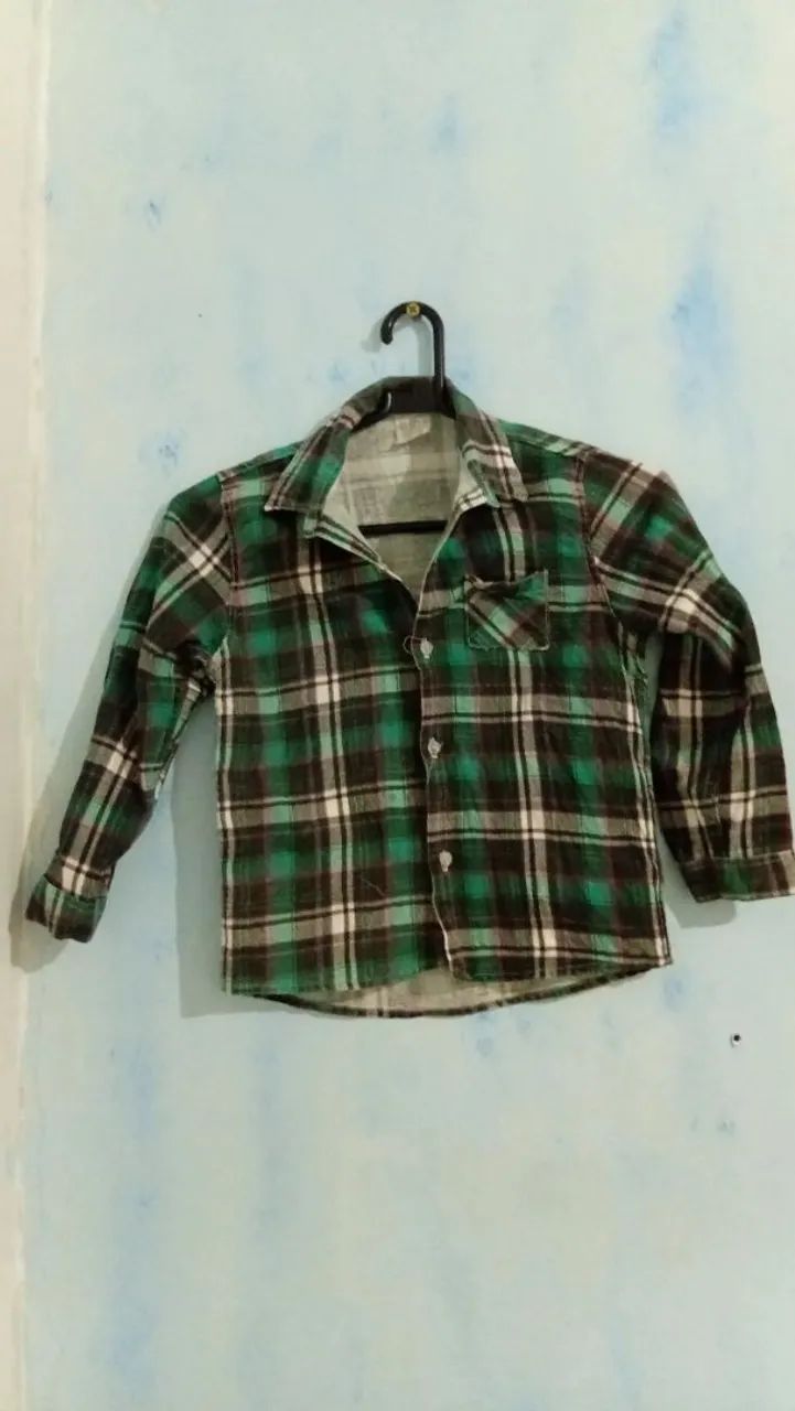 Blusa xadrez flanelada