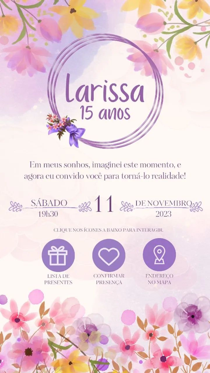 Convite Digital Interativo para Festas - Foto 2
