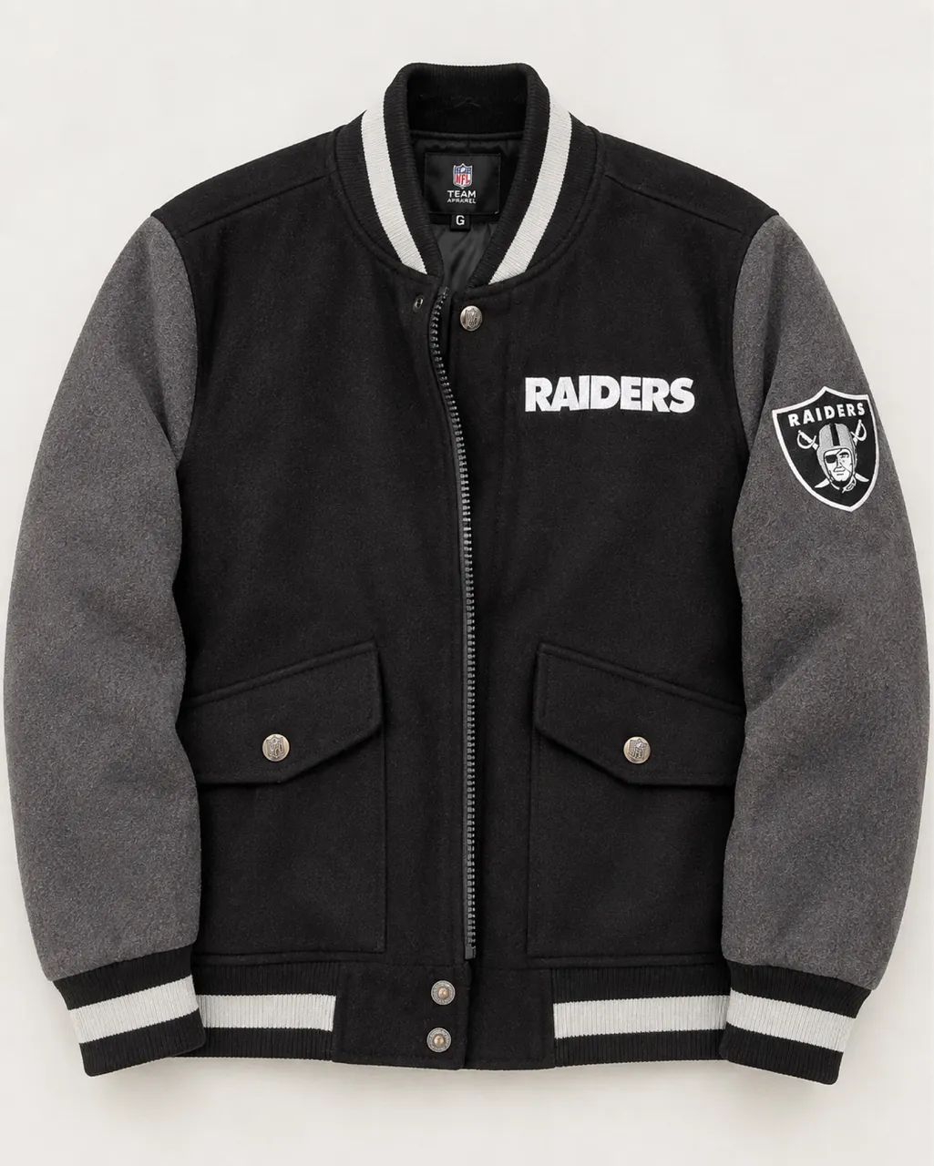 Jaqueta NFL Raiders Team Apparel Masculina Tamanho G - Roupas