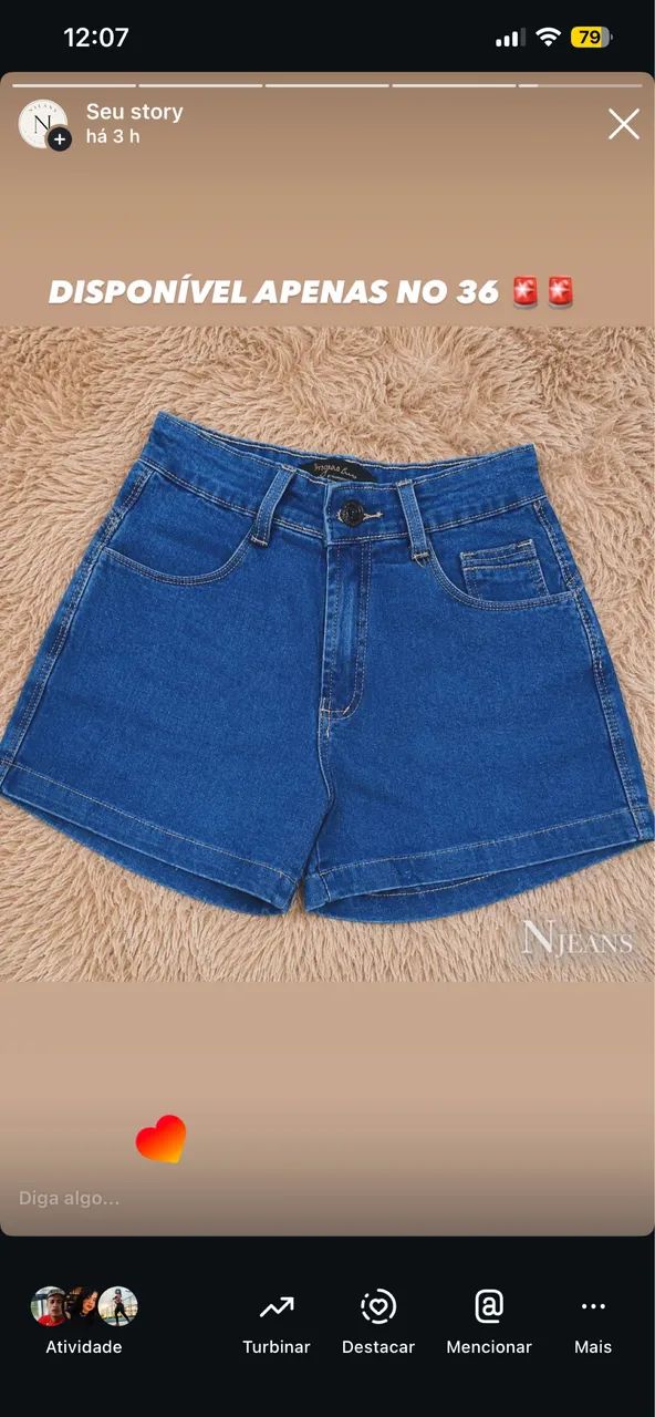 Short Jeans Feminino