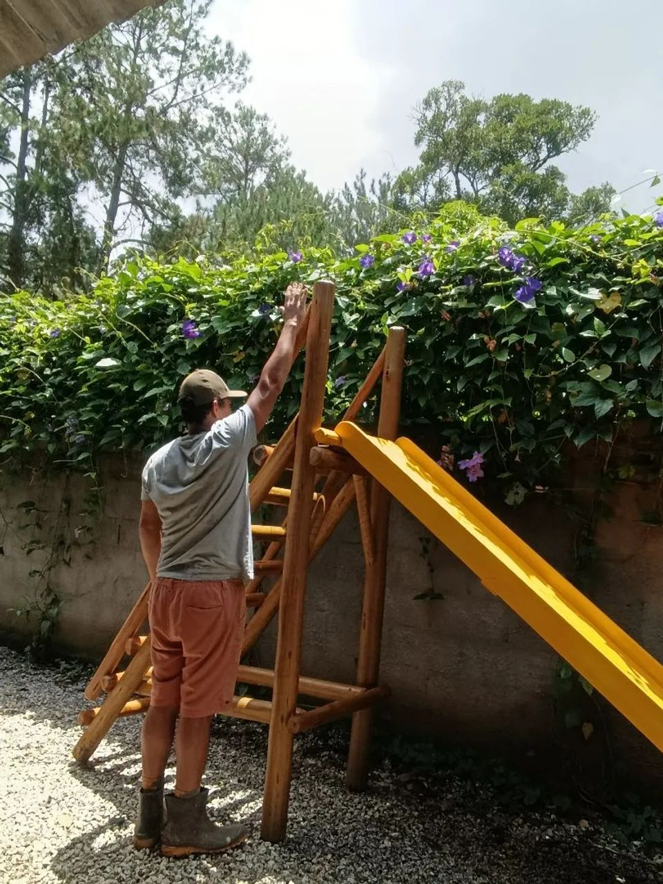 Escorrega de madeira  - Foto 5
