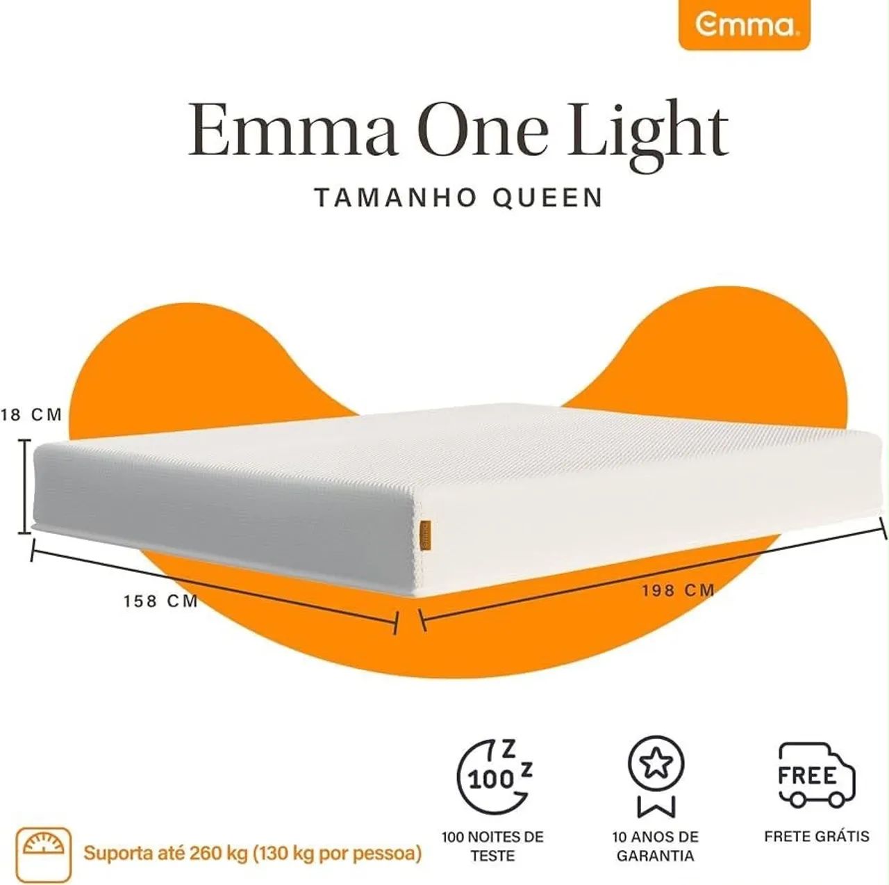 COLCHÃO EMMA ONE LIGHT QUEEN - Foto 2