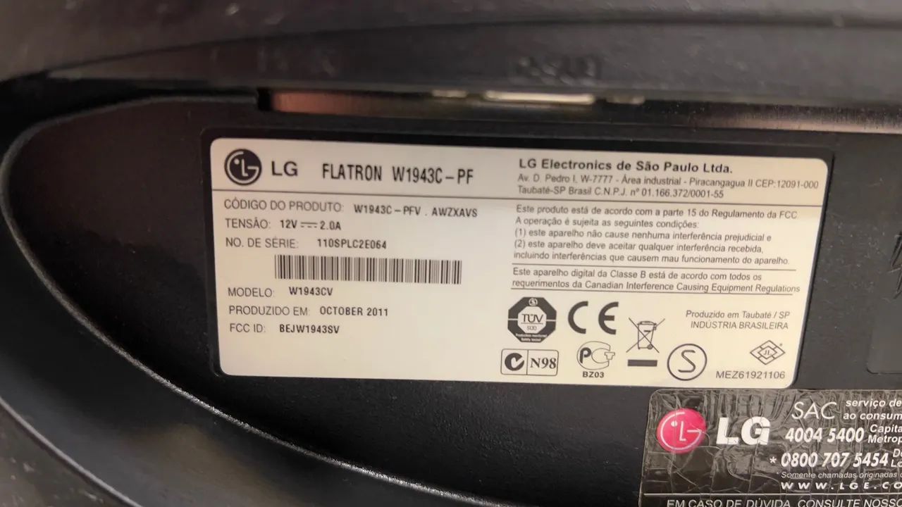 Monitor LG 20 polegadas - Fatron 1943C - Foto 2