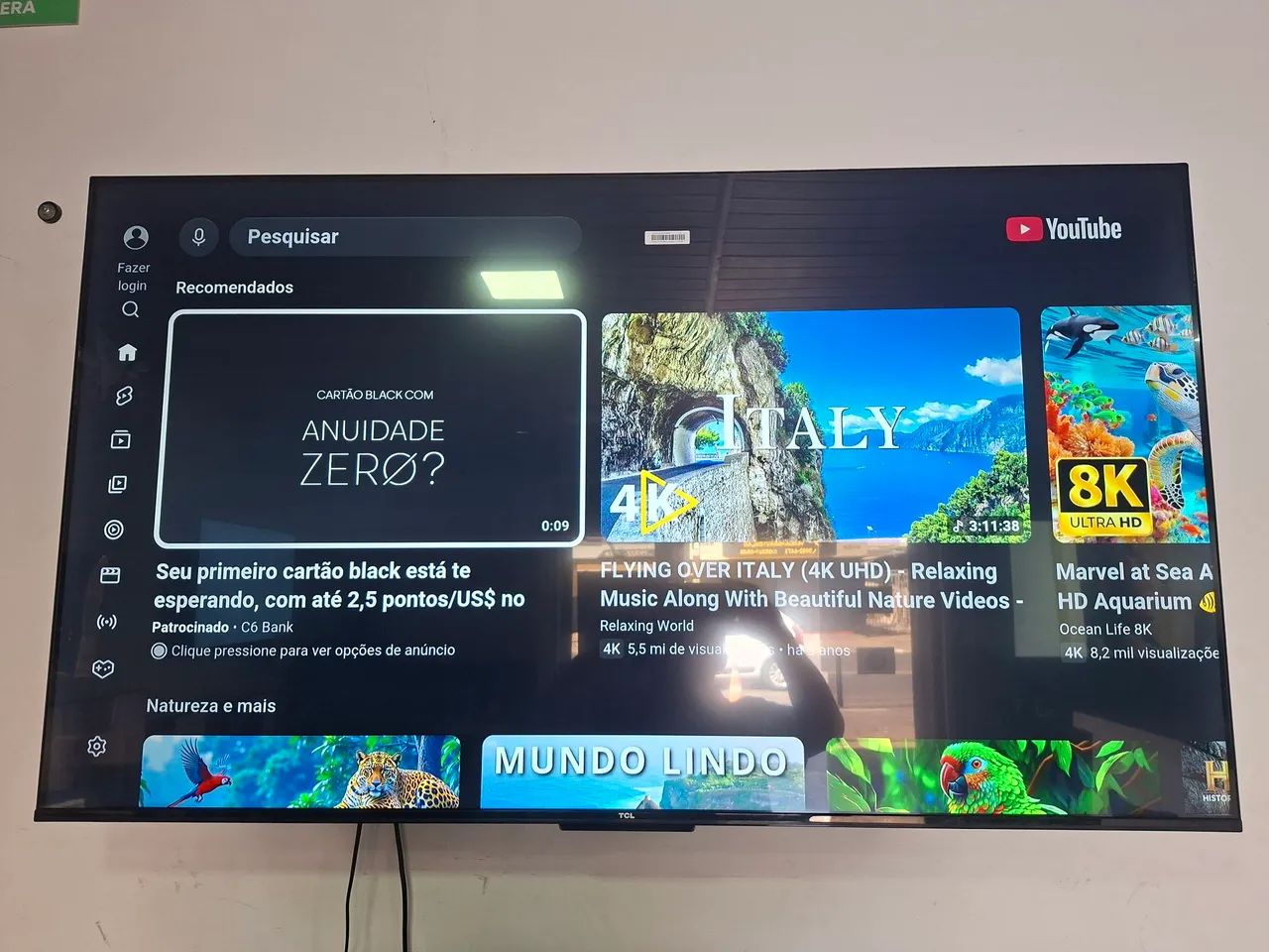 55 POLEGADAS ANDROID GOOGLE TV BORDA INFINITA BLUETOOTH FAÇO ENTREGA SEM CUSTO R$1.899 - Foto 4