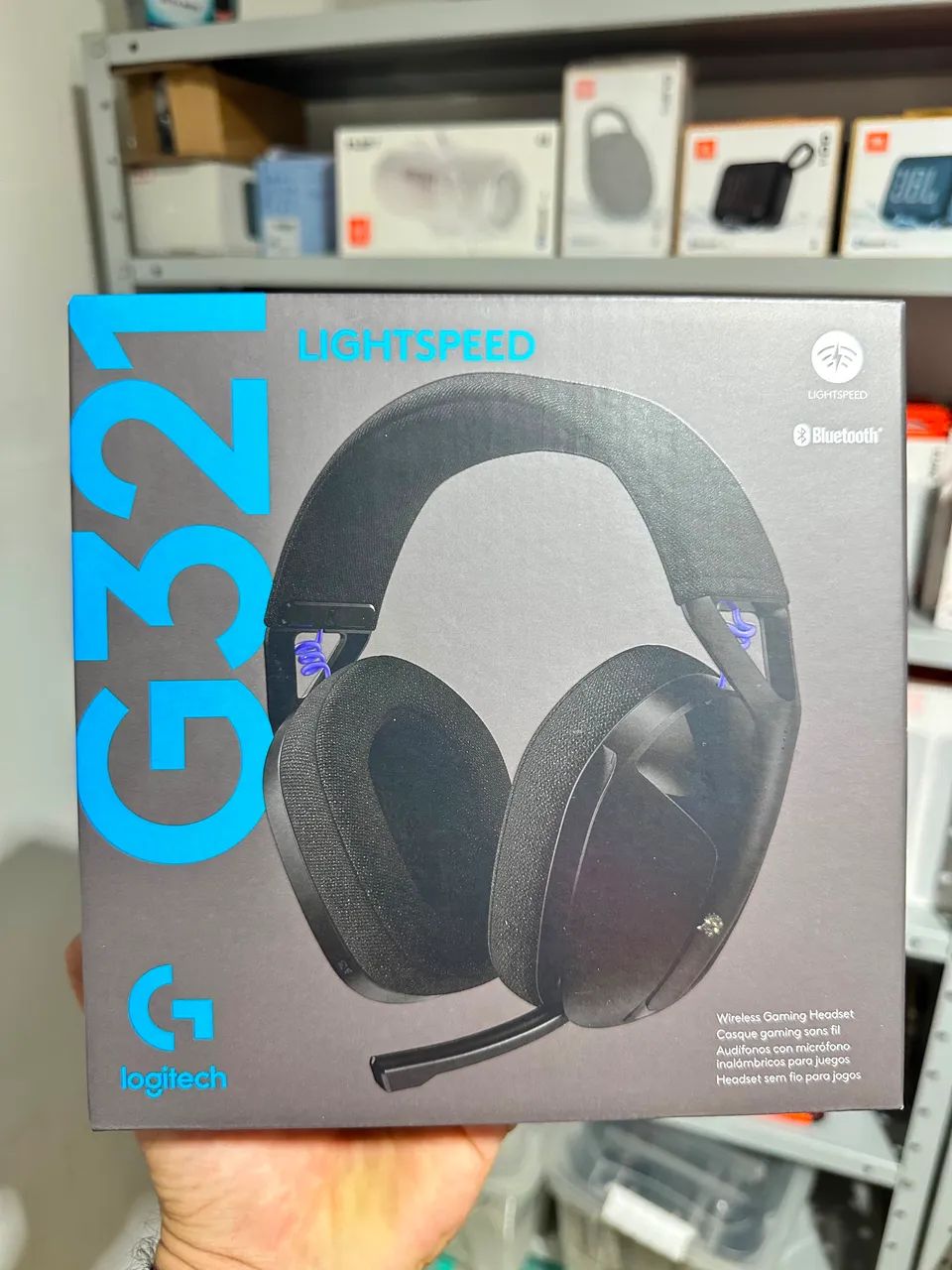 Headset Logitech G321 Bluetooth Preto - Foto 4