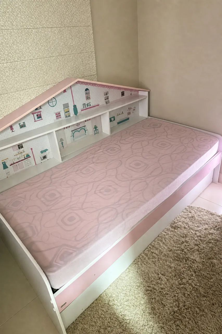 Bicama infantil com colchões da Ortobom