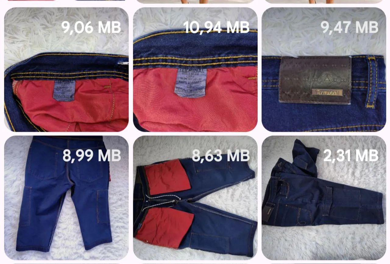 Bermuda Capri Cargo Jeans Terminal Authentic tamanho 48  - Foto 5