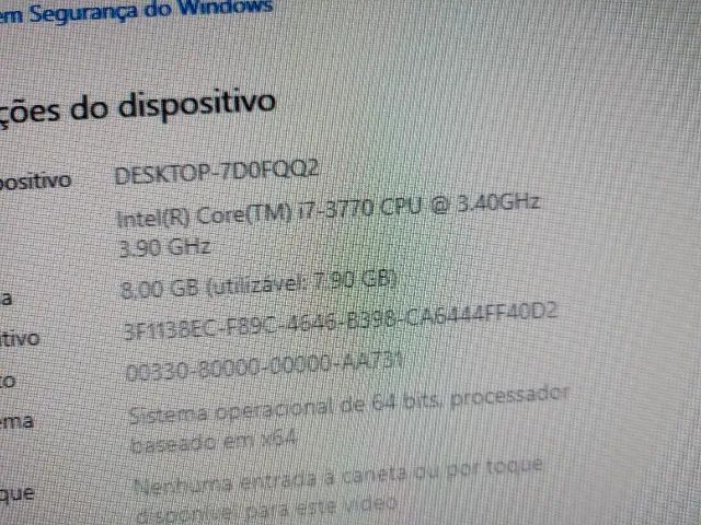 CPU I7 3770 COM 8 GIGAS SSD 240 GIGAS - Foto 3