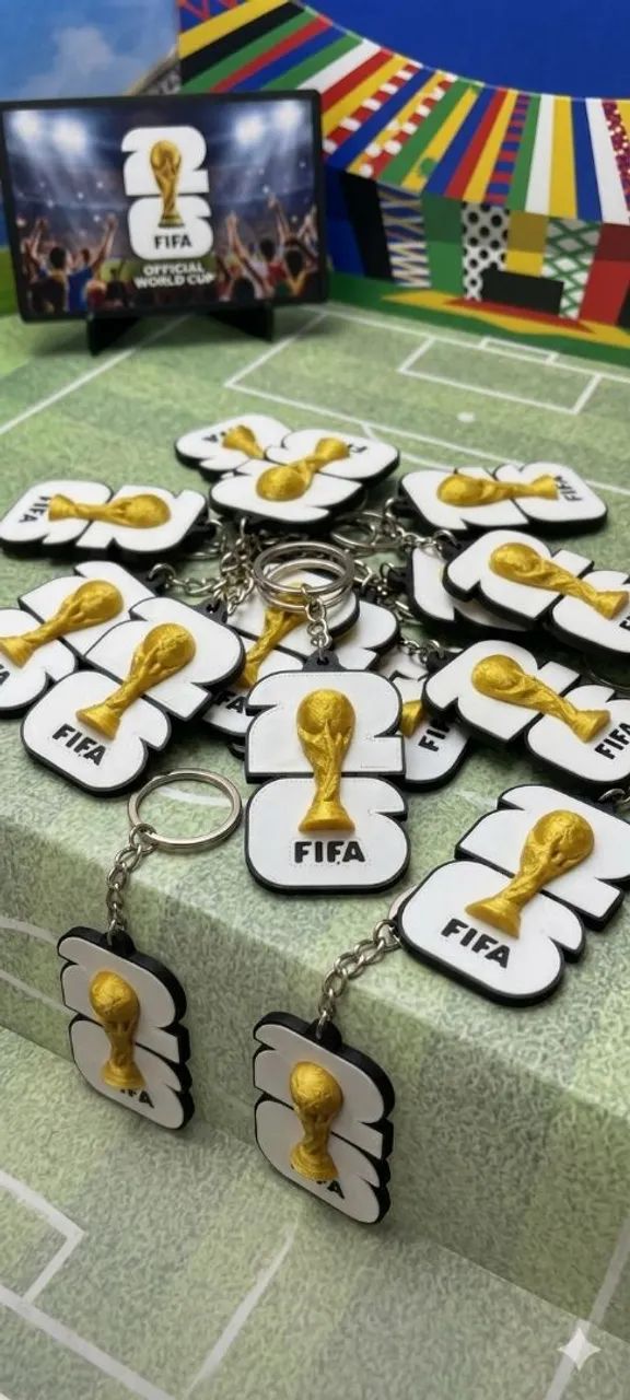 Kit 10und. Chaveiro FIFA 26 - Foto 2