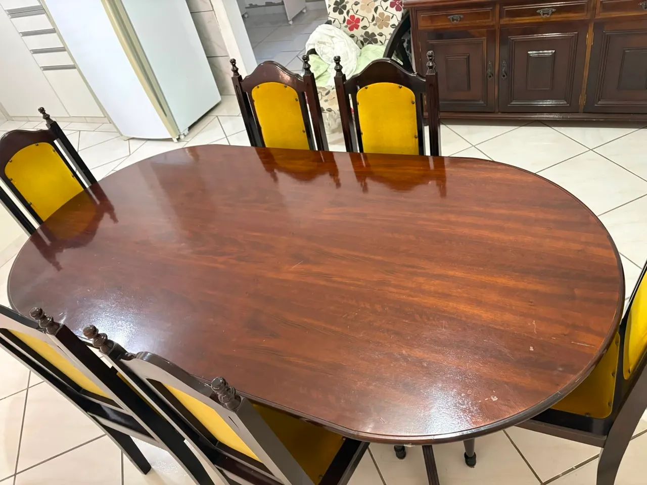 Mesa madeira maciça antiga  - Foto 2