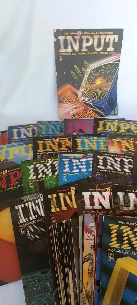 Coleção Revistas Input 43 Edições MSX Computação Rara