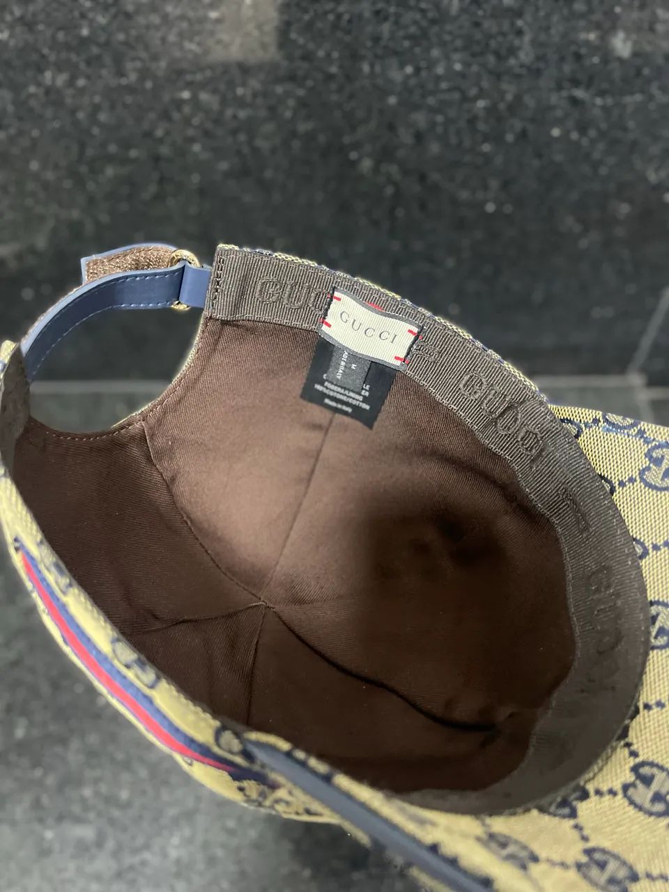 Boné Gucci Estilo Premium - Bege/Marinho - Foto 3