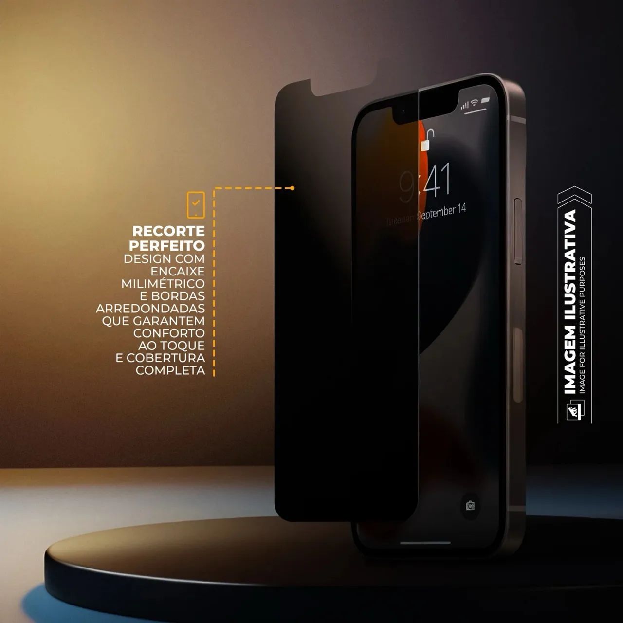 Película de Privacidade Survivor Gshield para iPhone  - Foto 3