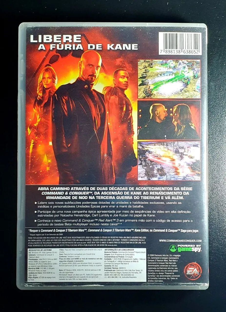 PACOTE DE EXPANSÃO COMMAND E CONQUER 3 KANES WRATH PC - Foto 3