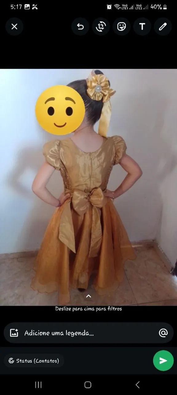 Vestido de festa com acessório - Foto 3