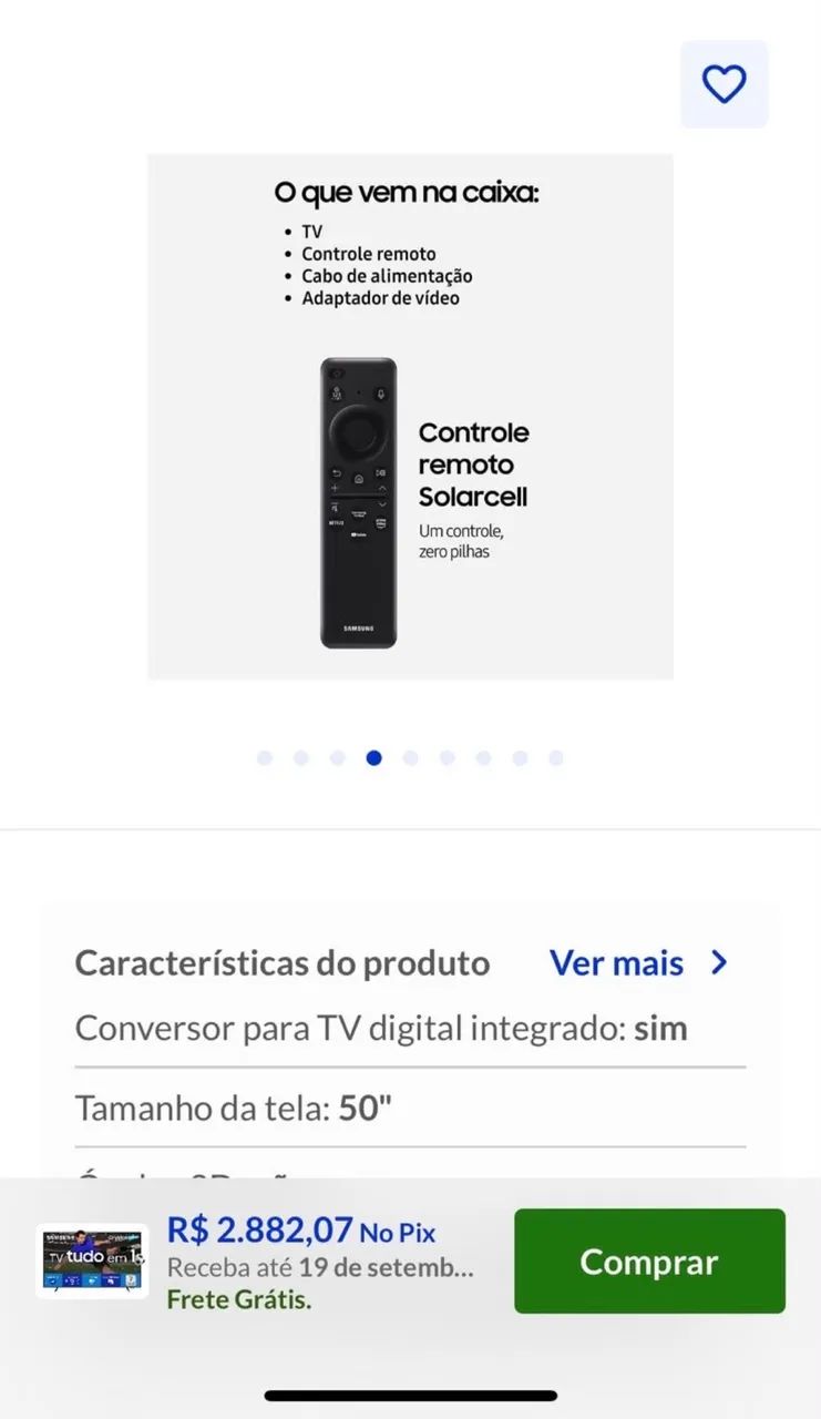 Smart TV Samsung 50? UHD 4K Crystal - U8600F - Foto 2
