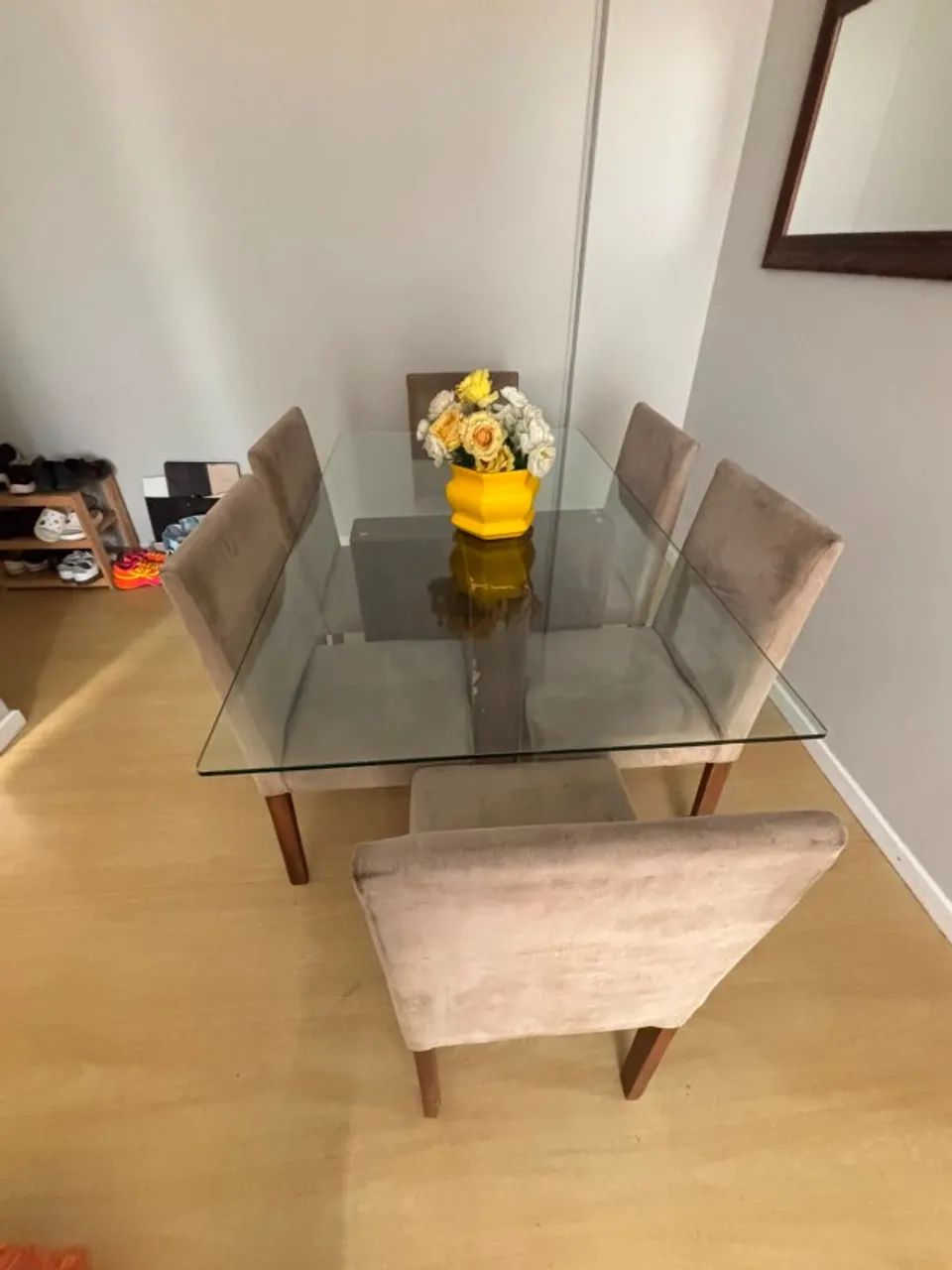 MESA DE JANTAR DE VIDRO - Foto 2