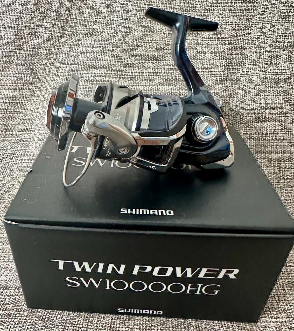 Molinete Shimano Twin power 10000swHG - Esportes de Quadra e Ao Ar