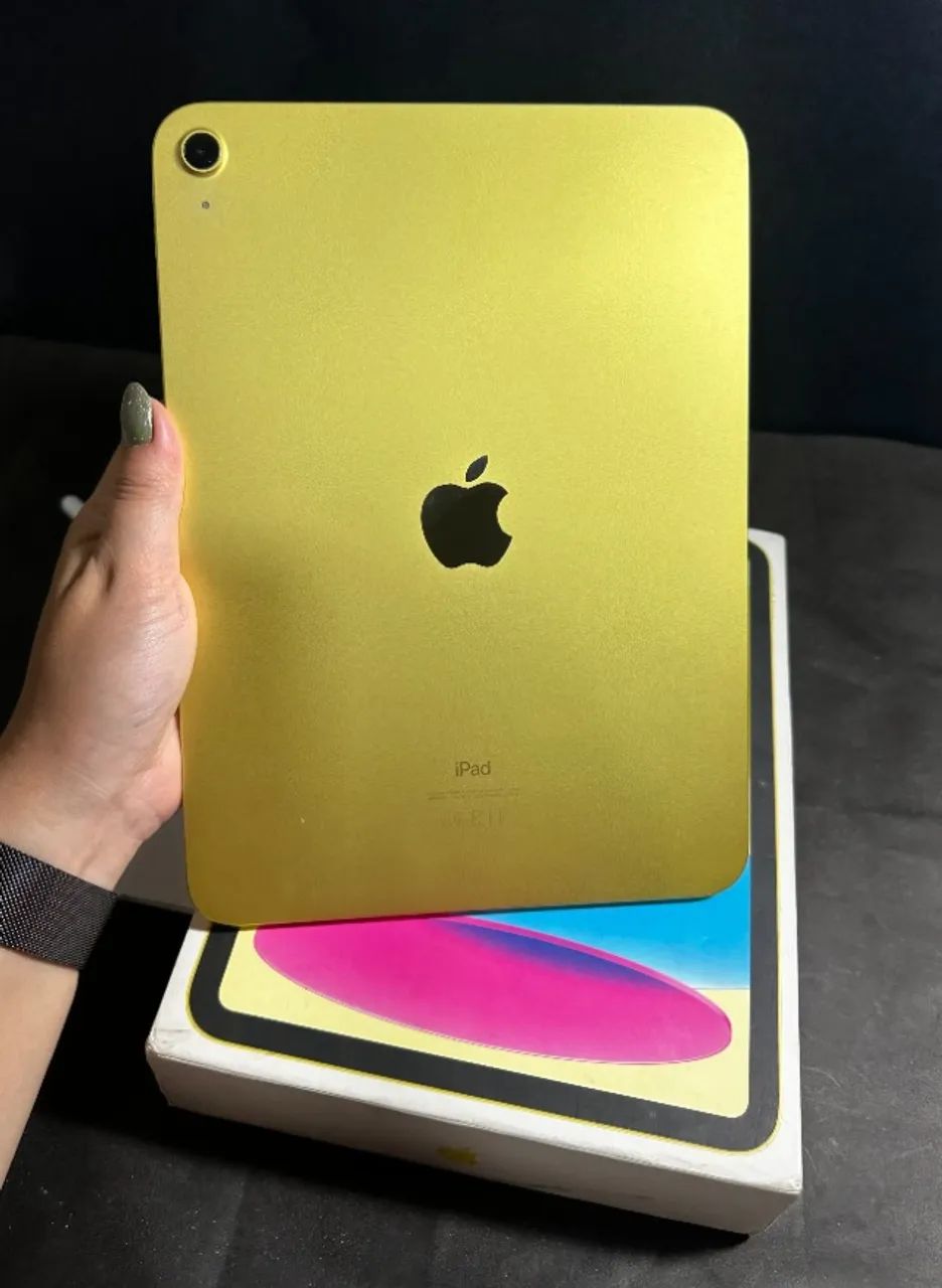 iPad 10ª Geração 64GB - Aceito Troca e Parcelo 18x - OLX Pay - Amarelo Seminovo  - Foto 5