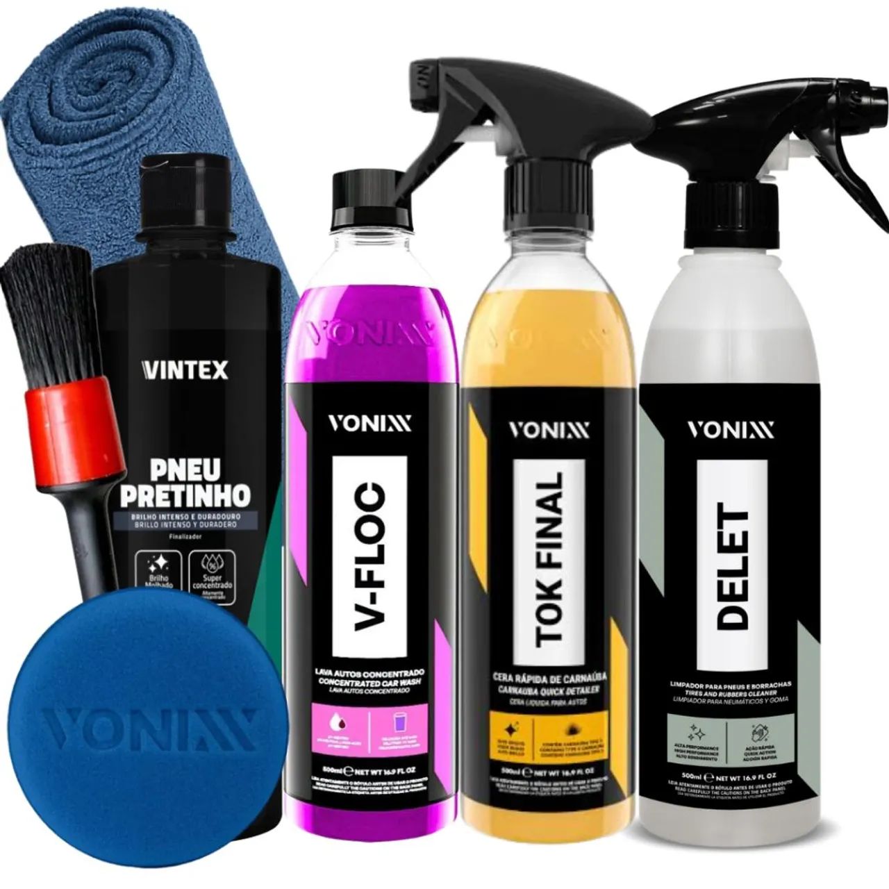 Kit shampoo para carros 