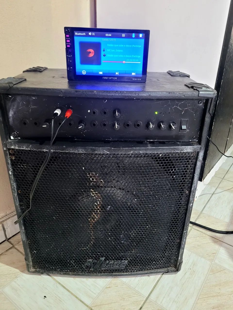 Caixa de som amplificada + multimídia Bluetooth 