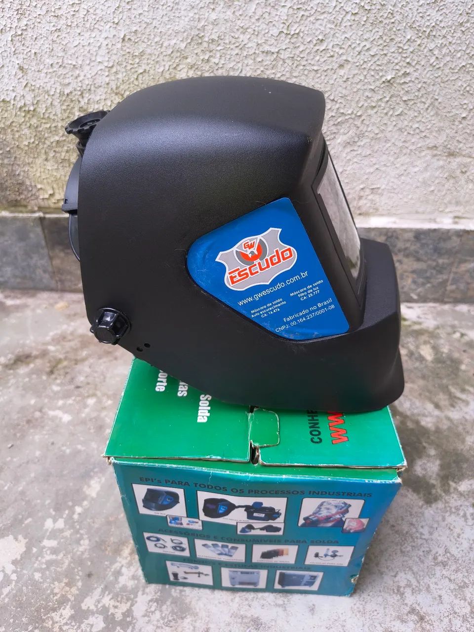 Máscara de Solda Automática GW Escudo - Pouco Uso (Perfeito Estado)
