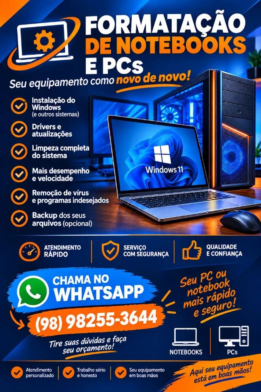 FORMATAÇÃO DE NOTEBOOKS 