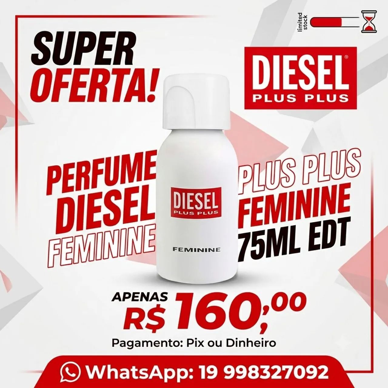 Perfume diesel plus plus feminino  - Foto 4