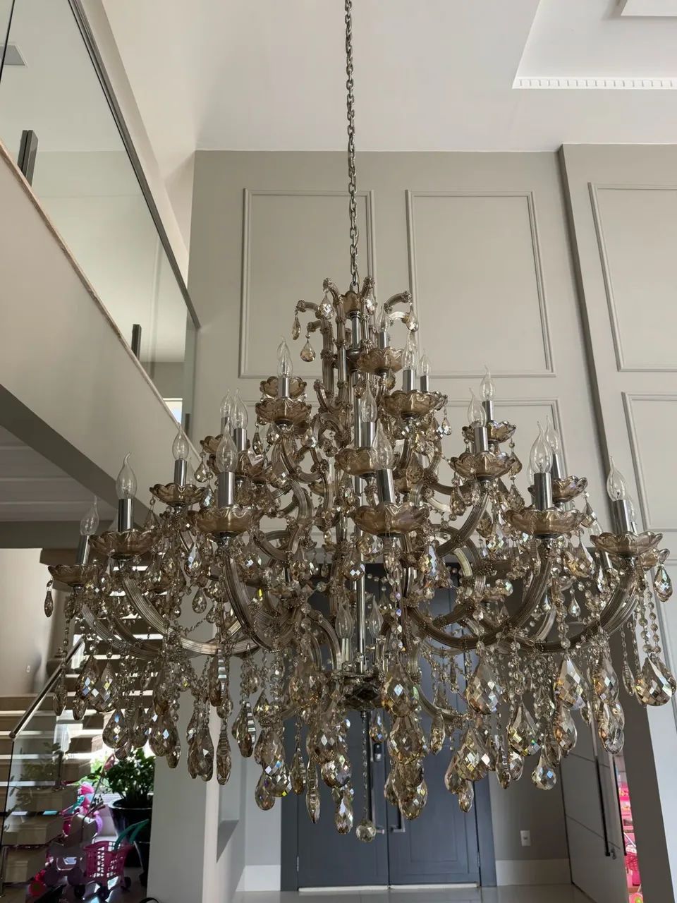 Lustre de cristal âmbar  - Foto 2