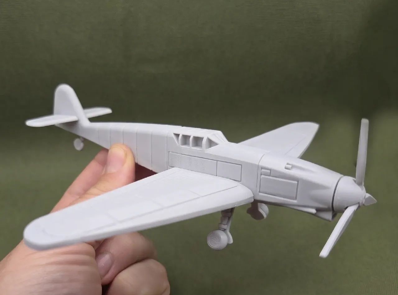 Cartão Quebra Cabeça 3D Avião Caça - Foto 2