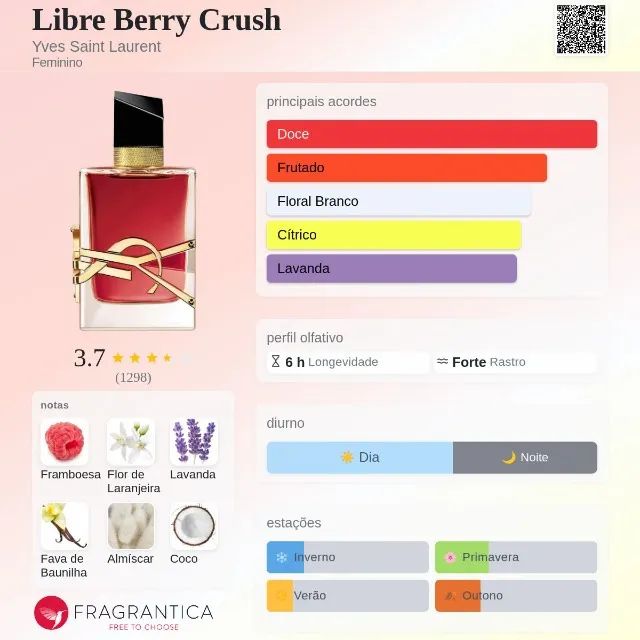 Perfume Yves Saint Laurent Libre Berry Crush 90 ml - Foto 4