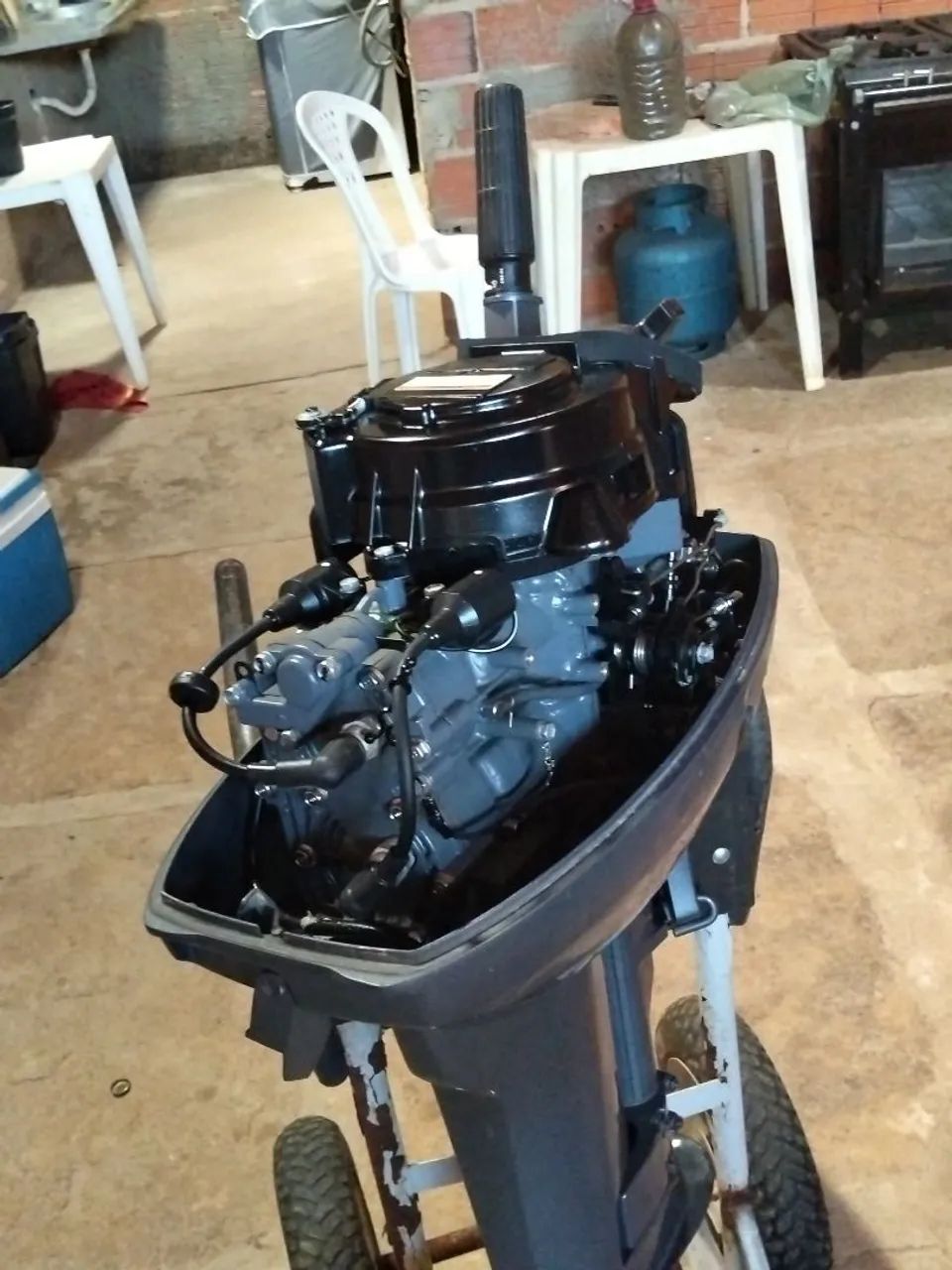 Vendo lancha ? completa moto 15 Hp novo na garantia  - Foto 5