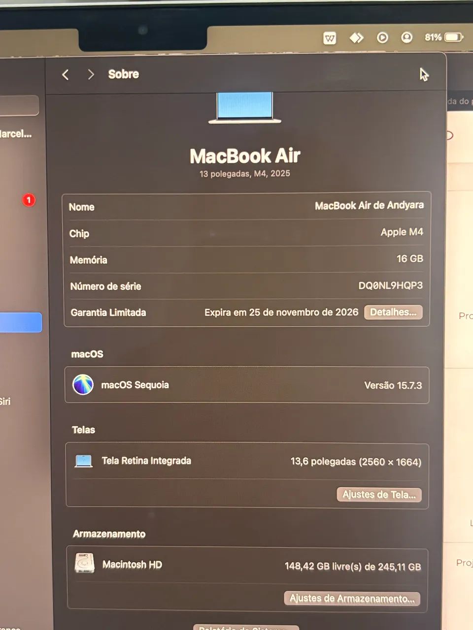 Macbook Air 13 M4 | 16GB | 256GB - Foto 5