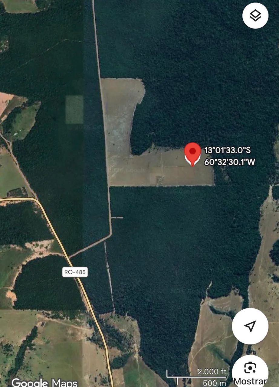 Terra 29.58 alqueire região Colorado oeste