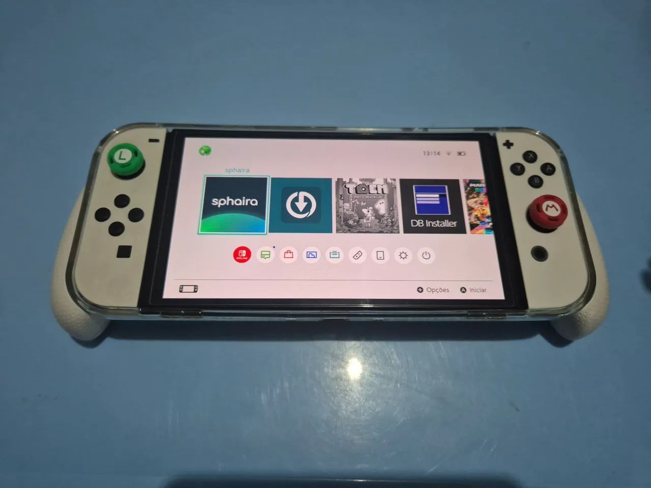 Nintendo Switch Oled destravado com joy-cons hall effect - Foto 4