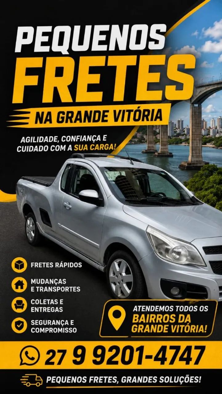 Pequenos fretes aparti $50,00