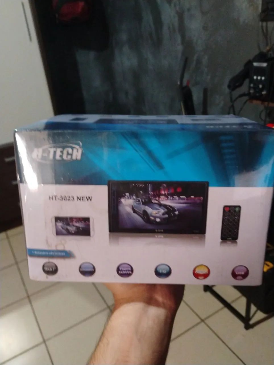 Multimidia H-Tech HT-3023 compatível Bluetooth e Celulares Android e IOs