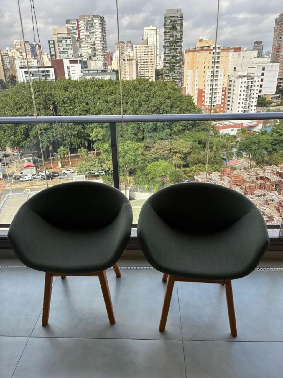 2 poltronas design verde incasa excelente estado